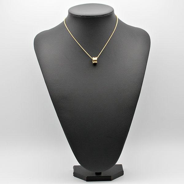ブルガリ BVLGARI ビー・ゼロワン K18YG ペンダント ネックレス 40cm