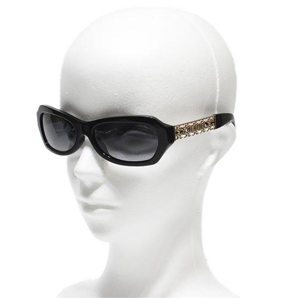 シャネルグレー系グラデーションサングラス CHANEL（シャネル） レクタングル シェイプ アイウェア サングラス