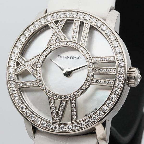 【美品】Tiffany&Co ティファニー アトラス デイト 腕時計 レディース Tiffany Atlas ティファニー TIFFANY&Co. アトラス カクテルラウンド