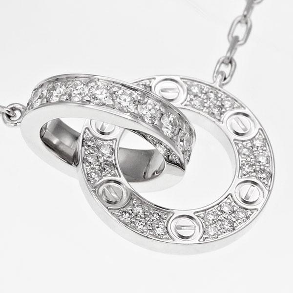 Y♡Y♡M 記載 Cartier シルバー ベビーラブ　ダイヤモンド LOVE（Cartier） 新品仕上げ カルティエ Cartier ラブ サークル パヴェ