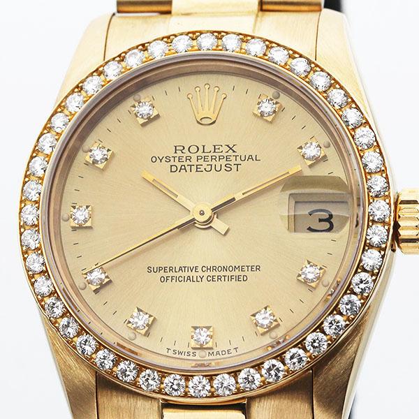 ROLEX　K18YG 金無垢　デイトジャスト 楽天市場】rolex 金無垢（シリーズデイトジャスト（ロレックス））の通販