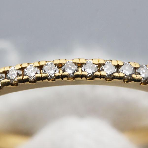 AHKAH（アーカー） ティナ K18YG ダイヤモンド リング 6号 D0.16ct