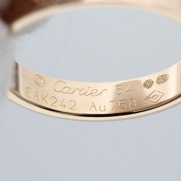 カルティエ Cartier ミニラブ リング #54 K18PG ゴールド Love