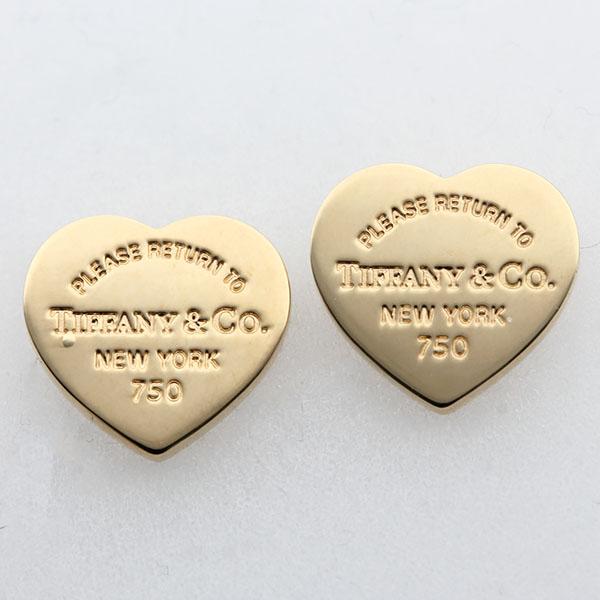 RETURN TO TIFFANY ティファニー ハートタグ ミニピアス K18YG 3.0g 