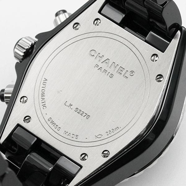 J12 シャネル CHANEL ブラック文字盤 ブラックセラミック/SS アフター
