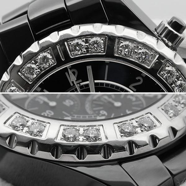 J12 シャネル CHANEL ブラック文字盤 ブラックセラミック/SS アフター