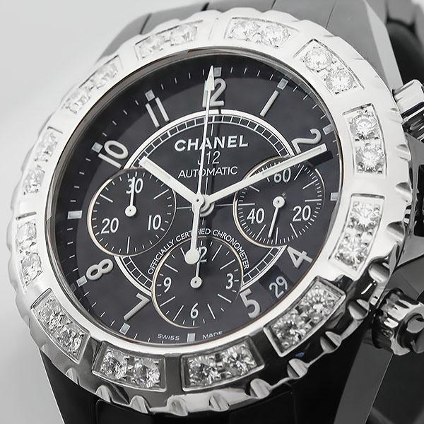 J12 シャネル CHANEL ブラック文字盤 ブラックセラミック/SS アフター