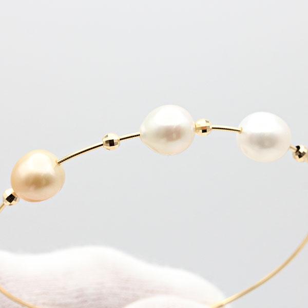 K18YG パール ブレスレット フリーサイズ イエローゴールド750 金 4.5g