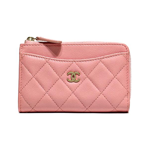 キャビアスキン シャネル CHANEL マトラッセ クラシック ジップ カード