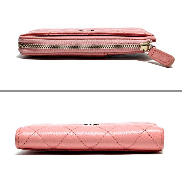 キャビアスキン シャネル CHANEL マトラッセ クラシック ジップ カード