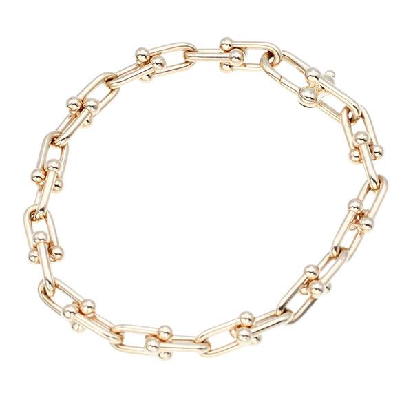 Tiffany & Co. ピンクゴールド チェーン ブレスレット ティファニー ティファニー ハードウェア リンク ブレスレット ローズゴールド
