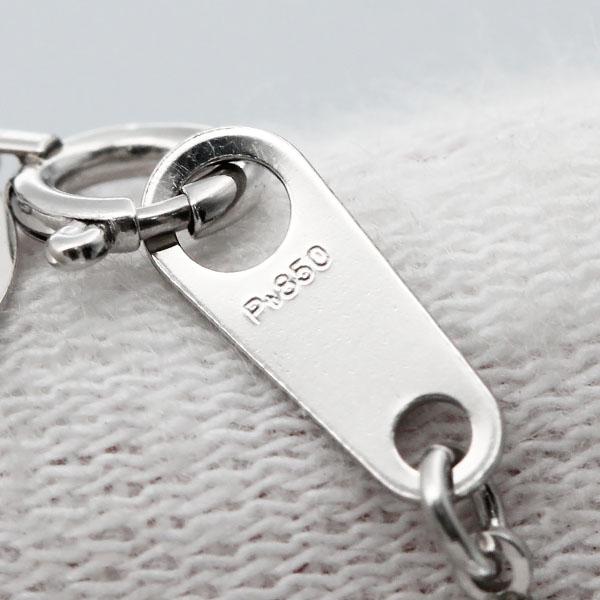 プラチナ タンザナイト ダイヤモンド スライドチェーン ネックレス 50cm TZ2.13ct D0.18ct PT850/900 6.9g レディース ソーティング 中古_5