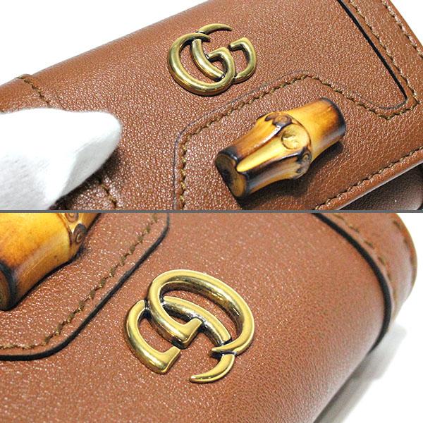 バンブー グッチ GUCCI ダイアナ DIANA 6連 キーケース 658636 レザー