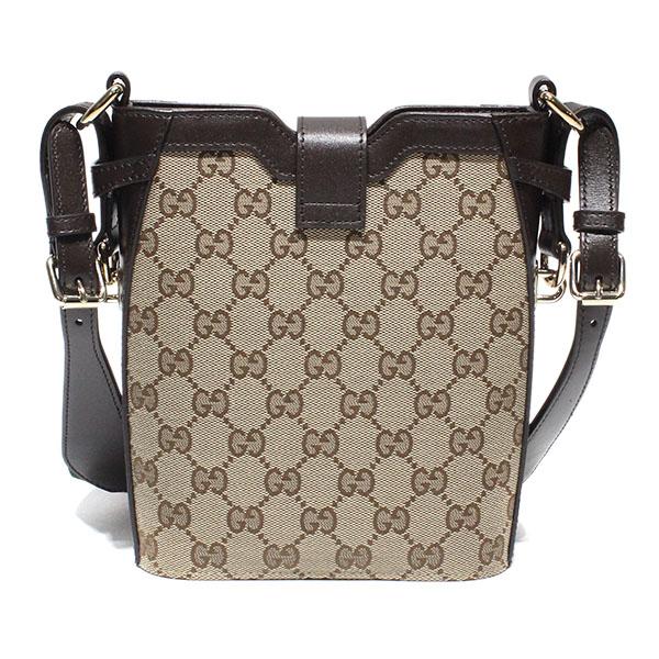 【美品】グッチ ショルダーバッグ GG キャンバス ボックス GUCCI（グッチ） 未使用 GUCCI GGシャドウ ミニバケット キャンバス