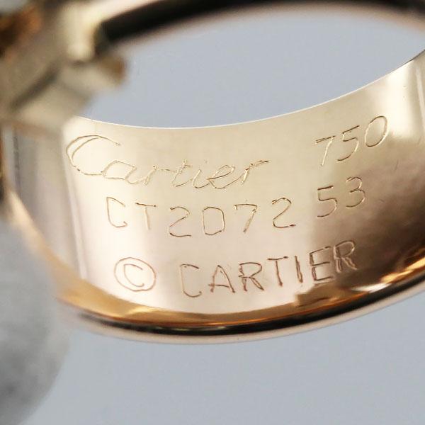 ハンバーグ1989Cartier トリニティ2C K18 LMリング　53 Cartier（カルティエ） 新品仕上げ済み Cartier 2C リング #53 K18