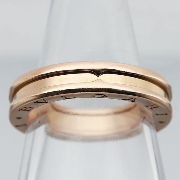 ブルガリ BVLGARI ビー・ゼロワン リング K18PG #57 8.2g メンズ レディース 中古 正規品 18金 750 ゴールド アクセサリー ジュエリー_1