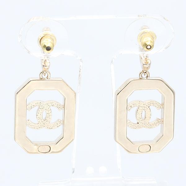 CHANEL（シャネル） ココマーク ラインストーン フェイクパール ピアス 