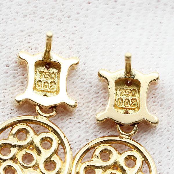 CELINE（セリーヌ） CELINE K18YG ダイヤモンド D0.02ct×2 ピアス 両耳