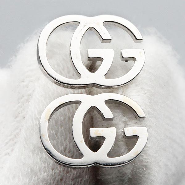 GUCCI（グッチ） GUCCI GGランニング スタッド ピアス K18WG 1.7g 