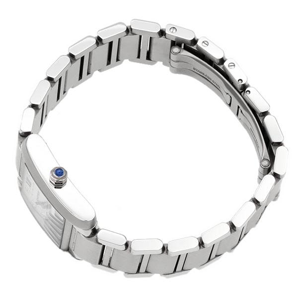 CARTIER カルティエ 腕時計 タンクフランセーズSM ホワイト文字盤 ウォッチ TANK FRANCAISE SS WE110006 クオーツ ステンレススチール  ダイヤモンド   シルバー レディース 美品【中古品】 TANK（Cartier） カルティエ Cartier タンクフランセーズ SM WE110006