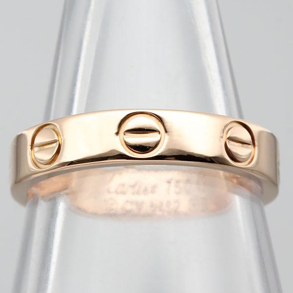 LOVE（Cartier） カルティエ Cartier ミニラブ リング K18PG #47 3.4g