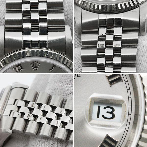デイトジャスト ロレックス ROLEX 16234 DATEJUST グレー文字盤 SS WG