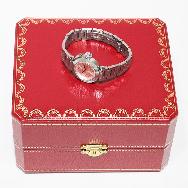 Ayu さまCartier カルティエミスパシャ W3140008 ピンク文字盤 PASHA DE CARTIER カルティエ Cartier ミスパシャ W3140008 ピンク文字