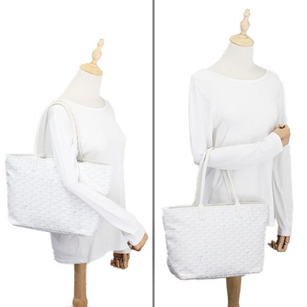 GOYARD（ゴヤール） サンルイPM トートバッグ 白 ホワイト レディース
