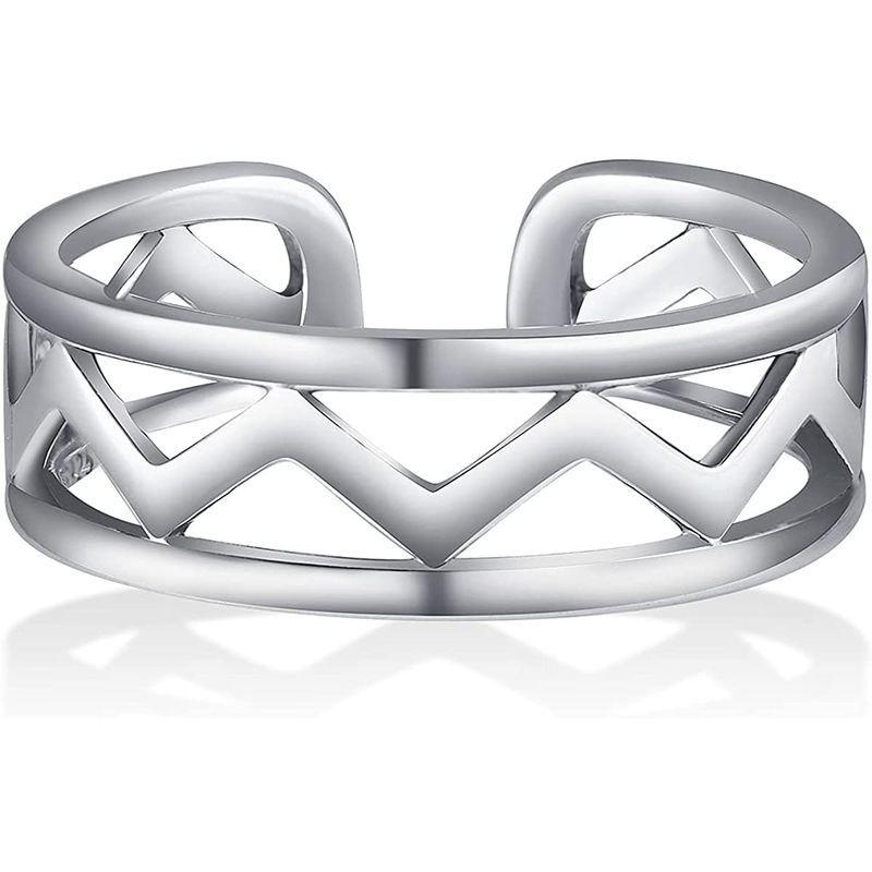 爆売りセール開催中 シルバー925 リング レディース メンズ 純銀製 アクセサリー 指輪 人気 男女兼用 シンプル リング サイズ調整可能（9-18号）  メンズアクセサリー