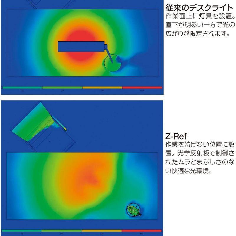 Z-LIGHT 卓上型 LEDデスクライトZ-REF 高演色Ra97 アッパーライト付モデル Z-G7000 LIGHT 卓上型 LEDデスクライトZ REF 高演色Ra97 アッパーライト付モデル G7000