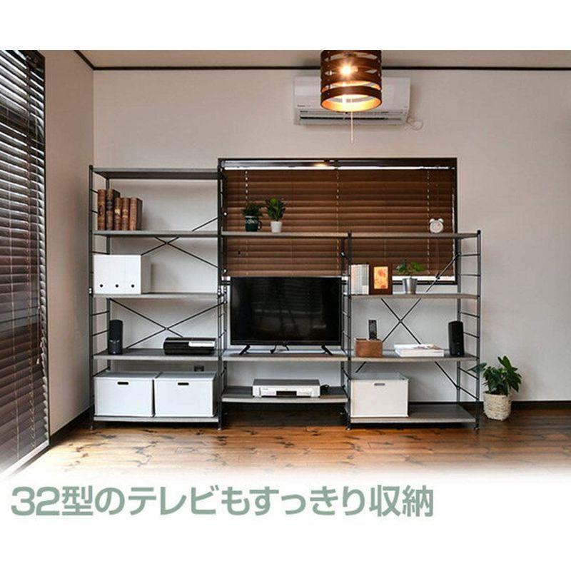 山善 ラック オープンシェルフ 幅85.5×奥行41.5×高さ162cm 5段 連結可能 簡単高さ調節 耐荷重約25kg(棚板1枚あたり) ラック オープンシェルフ 幅85 5×奥行41 5×高さ162cm 5段 連結可能 簡単高さ調節 耐荷重約25kg 棚板1枚あたり