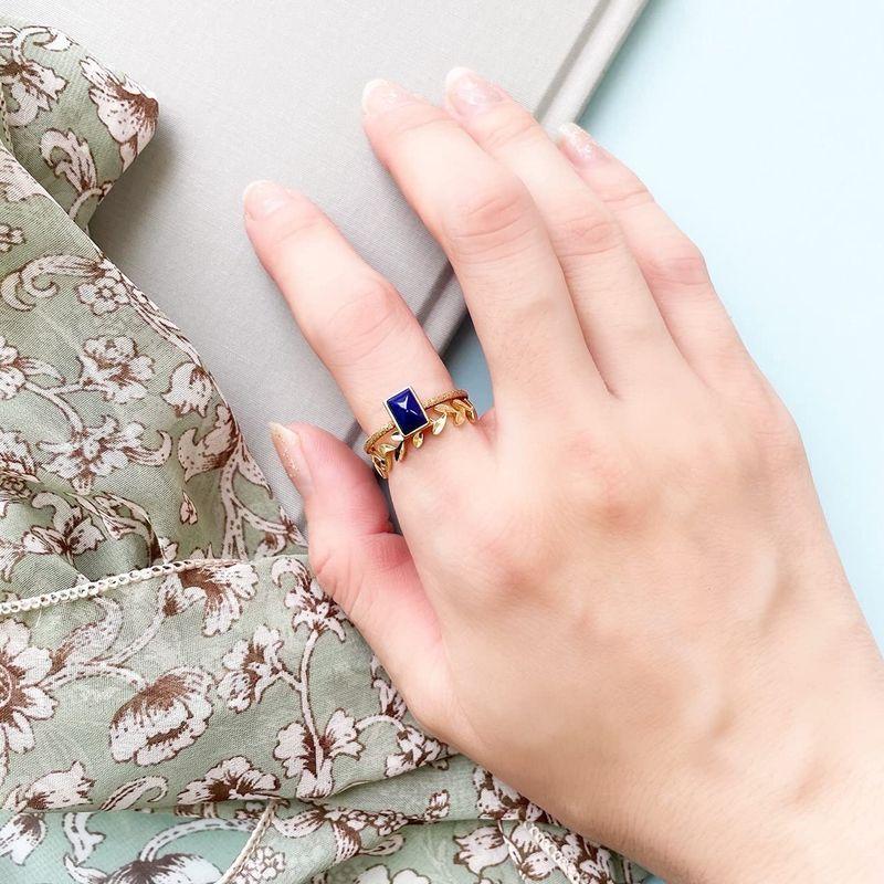 VAヴァンドーム青山 VA VENDOME AOYAMA K10YG ラピスラズリ ピラミッドカット リング GJVR023811LL 日本 VA VENDOME AOYAMA K10YG ラピスラズリ ピラミッドカット リング GJVR023811LL 日本