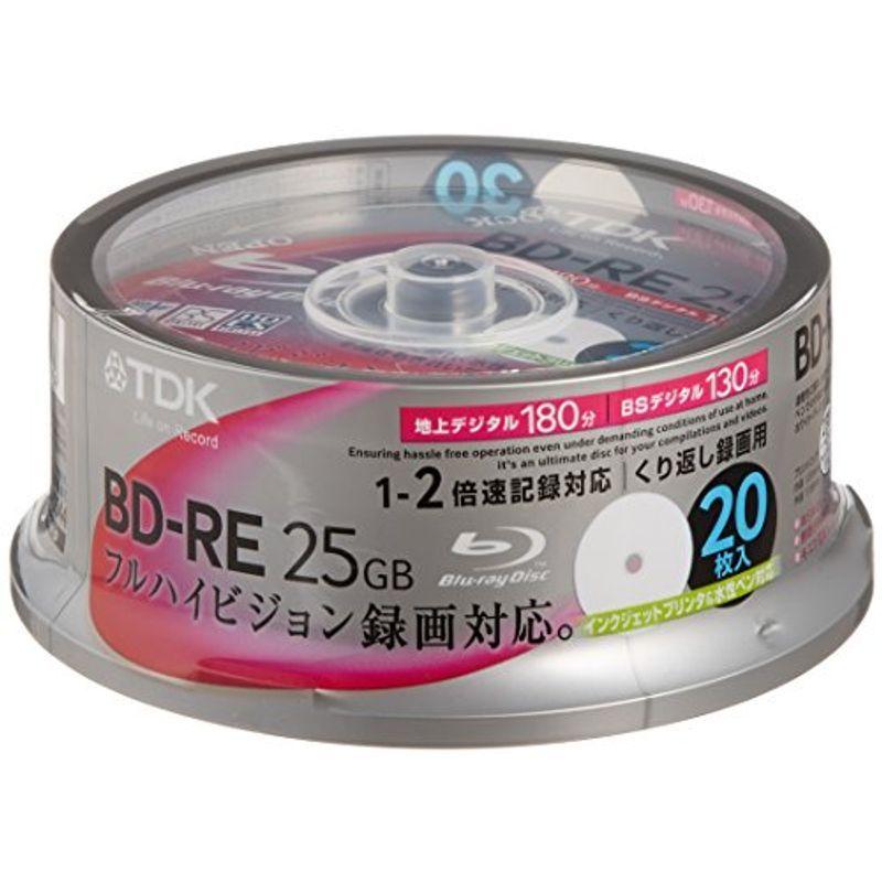 TDK Blu-rayディスク 25GB TDK 録画用25GB 1-2倍速 BD-RE書換え型 ブルーレイディスク 2箱