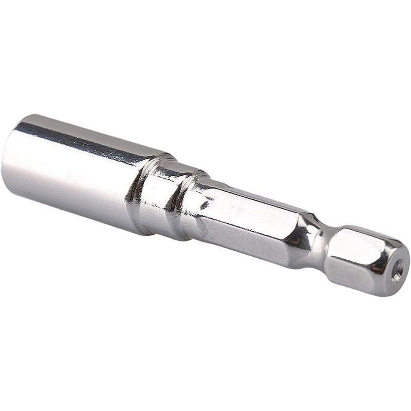Yibuy ドリルドラムキー 調整ドラムキー 電気ドリル用 直径10mm 合金鋼製 シルバー ドラム チューニングキー ドラム用 長さ5.4mm 幅5.4mm カラビナ付き メタル製 長寿命 張りを調整 カラビナ付き 持ち運びに便利 ドラムキ
