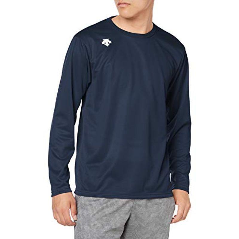 海外ブランド ウエア デサント トレーニング Tシャツ インナー ワンポイント 吸汗速乾 ストレッチ ドライ メンズ レディース 男女兼用 ネイビー2 S Www Threeriversofs Com