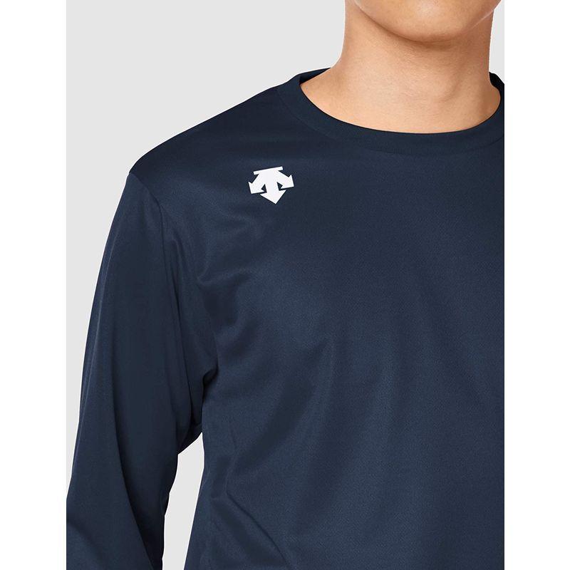 海外ブランド ウエア デサント トレーニング Tシャツ インナー ワンポイント 吸汗速乾 ストレッチ ドライ メンズ レディース 男女兼用 ネイビー2 S Www Threeriversofs Com