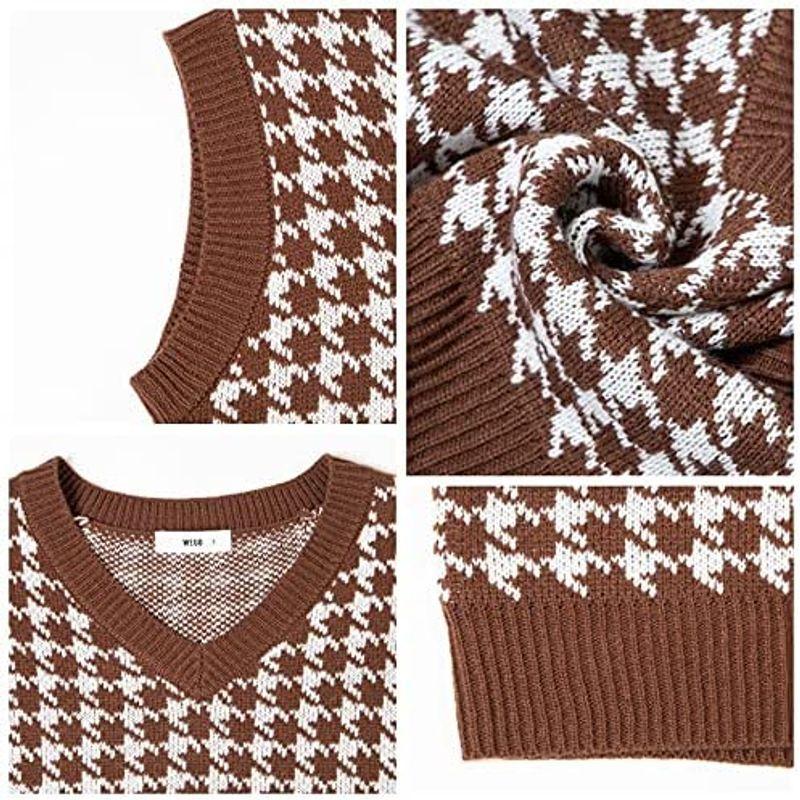 ウィゴー ベスト コンパクト ニット セーター レイヤード 服 トップス スクール 秋 冬 春 レディース F 柄10 楽天ランキング1位