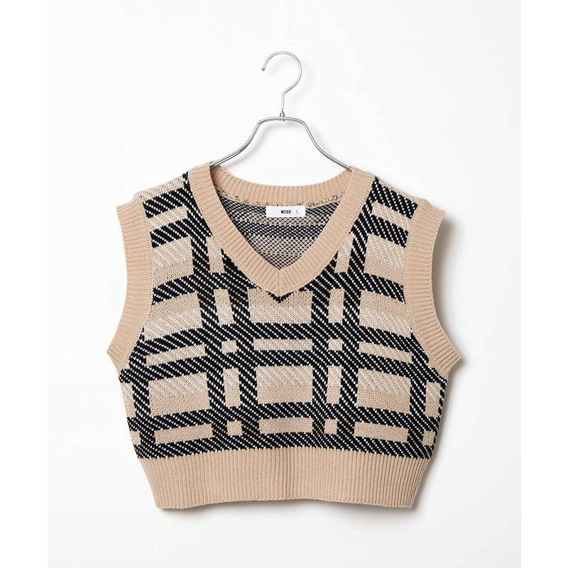 ウィゴー ベスト コンパクト ニット セーター レイヤード 服 トップス スクール 秋 冬 春 レディース F 柄10 楽天ランキング1位