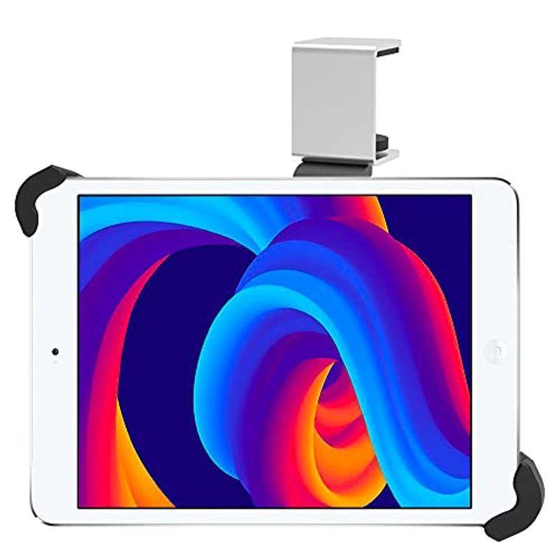 iPad・タブレットホルダー 卓上・キッチン設置対応 アルミ製のクランプ 落下防止 ３６０度回転可能 7?10.5インチ機種対応