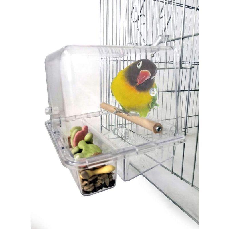 人気新品 鳥用品 アクリル バードフィーダー バード食器 小鳥の餌台 バスタブ フードボウル 野鳥 インコ 餌入れ 餌台 給餌器 取り付け簡単 掃除簡単 Www Threeriversofs Com