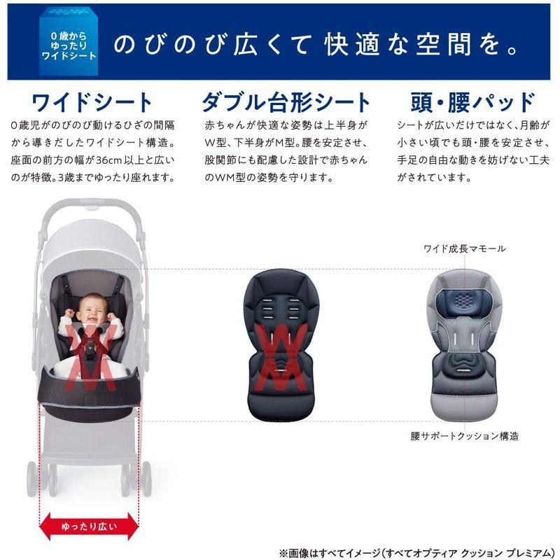 【初期/レア】 Aprica(アップリカ) A形オート4輪ベビーカー オプティア クッション AB Optia Cushion AB ネイビー 1か月~ 2 【7768348653】(27739円)