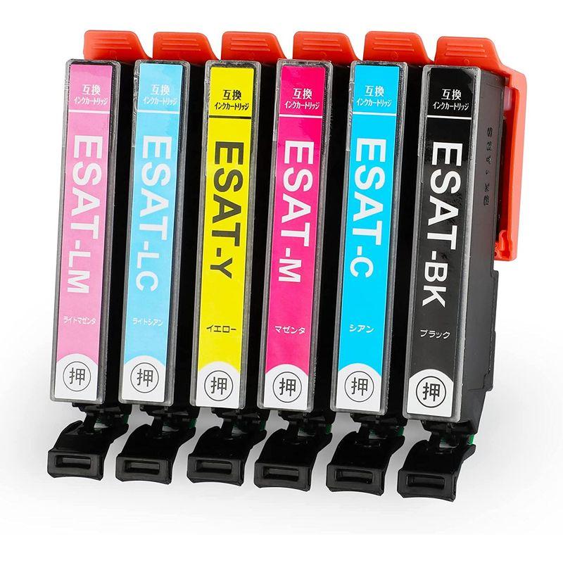 ランキング総合1位 V4ink E-SAT SAT-6CL(6色セット EP-71 計6本) さつまいも インク 互換インク エプソン(Epson)用  詰め替え インクジェットプリンター、複合機