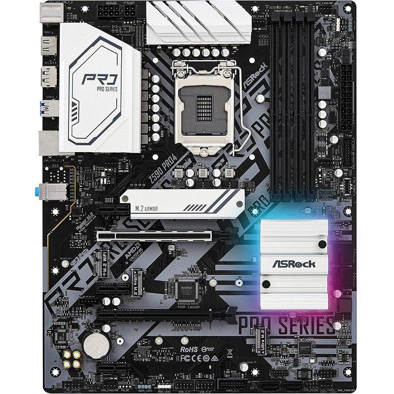 ASRock マザーボード Z590 Pro4 Intel 10世代 ・ 11世代 CPU ( LGA1200 ) 対応 Z590 チップセ Z590 マザーボード Pro4 Intel 10世代 11世代 CPU LGA1200 対応 チップセ