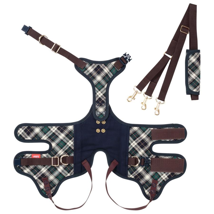 LaLaWalk（TOMBOW） ララウォーク スクール（緑チェック） L 介護用