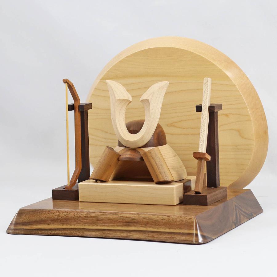 五月人形 兜 木製兜飾り 木製 無垢材の兜 Muku むく 大鍬形 高級木材使用台屏風 弓 太刀セット コンパクト おしゃれ Gowd Mwm N W11 雛人形 五月人形 こいのぼりの丸富 通販 Yahoo ショッピング