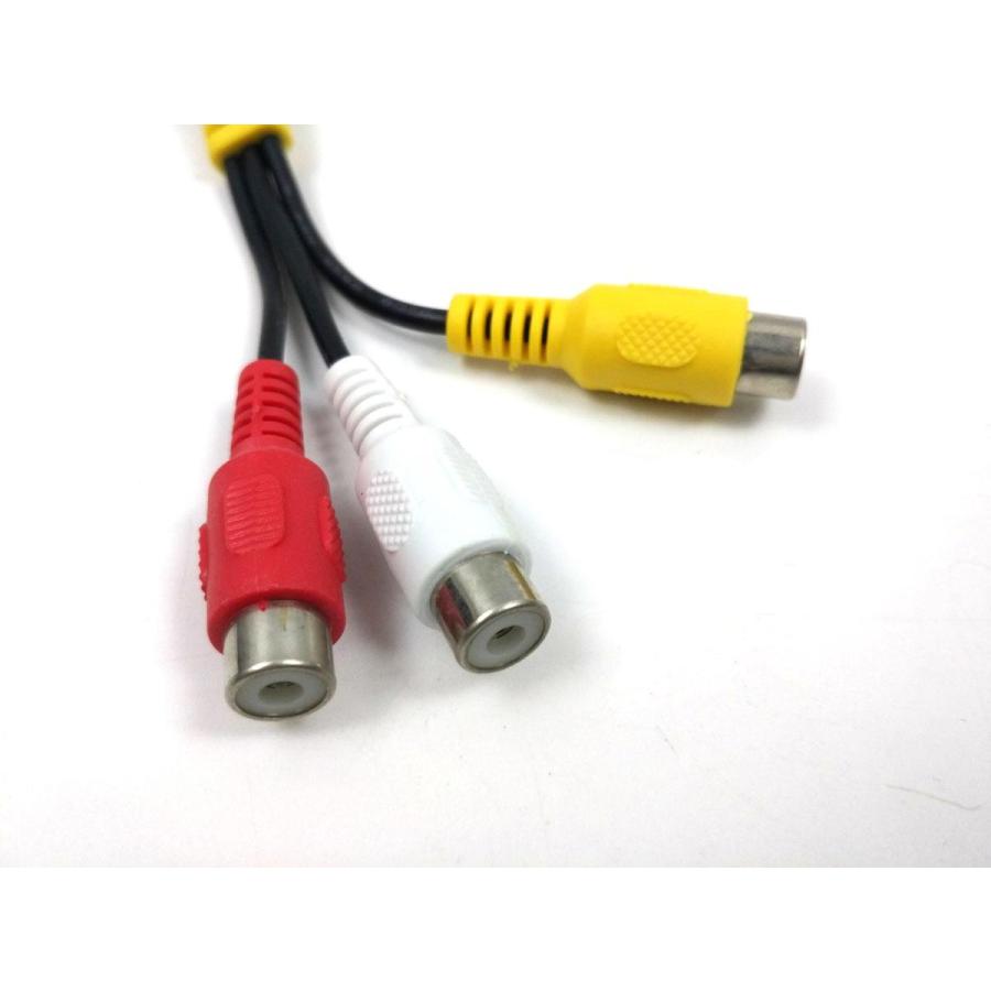 4極3.5mmプラグ RCA変換ケーブル メス 23.5cm 赤白黄 AV オーディオ