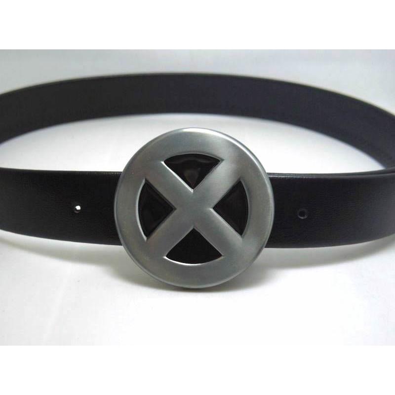 爆買 X文字 メタル バックル ベルト無し シンプル X-men 8cm 金具 金属