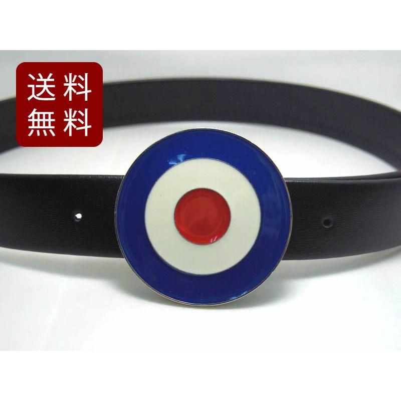 イギリス製　バックルタテ９㎝横１０㎝ ターゲットマーク バックルのみ 丸型 空軍 イギリス モッズ 直径7.8cm