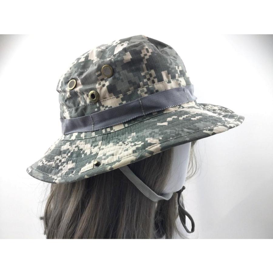 迷彩ハット 帽子 ACUデジカモ柄 フリーサイズ 男女 サバイバルゲーム