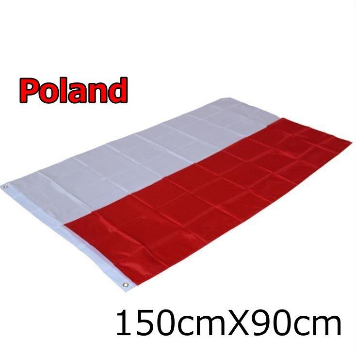 ポーランド国旗 大型フラッグ 150cmX90cm 4号サイズ : まるともストア